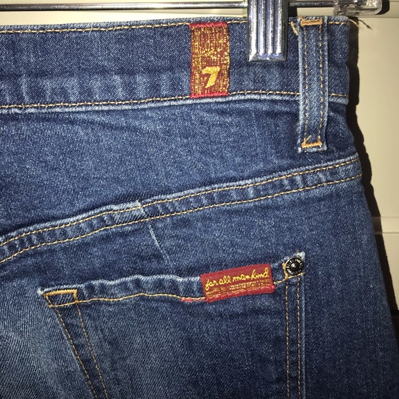 7 For All Mankind Denim Skirt 24 - Picture 12 of 14